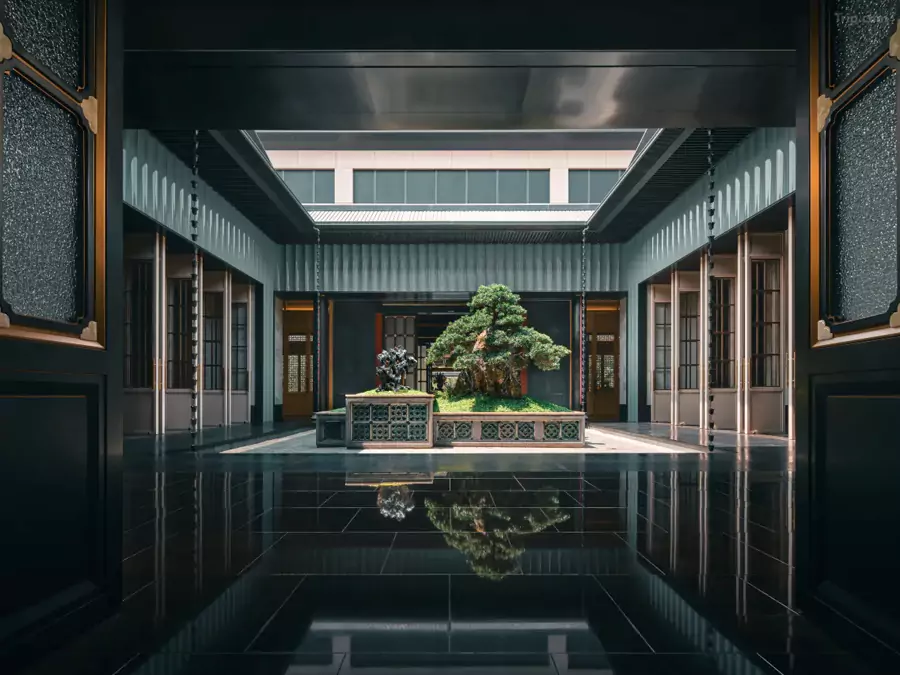 采用岭南传统 四水归堂布局 采用岭南传统 四水归堂布局