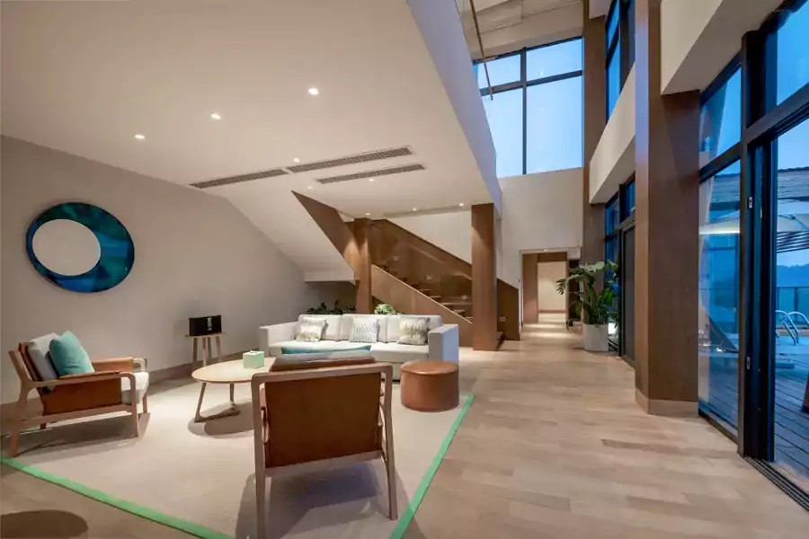 这些别墅的面积宽敞得很