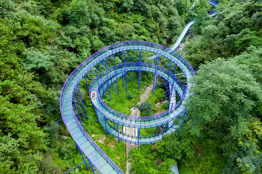 紫龙峡高空漂流