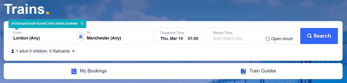 Trip.com 优惠码:2024年购买英国火车票可享5%折扣 Trip.com 优惠码:2024年购买英国火车票可享5%折扣