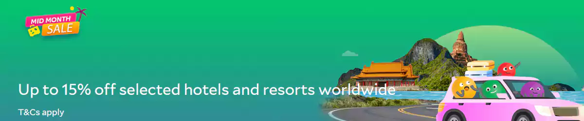 Agoda 月中大特卖：全球酒店预订享85折优惠