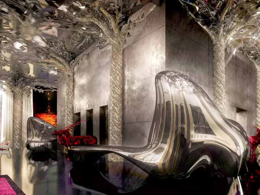 最惊艳的莫过于大堂的生命之树装置