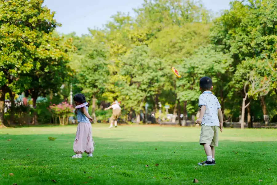 2000㎡的户外草坪绿油油的 2000㎡的户外草坪绿油油的