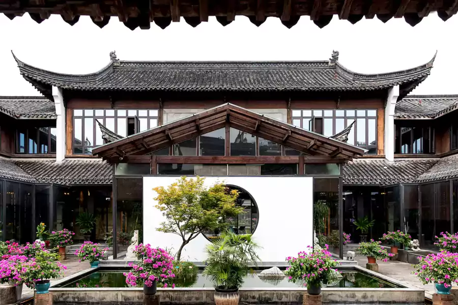 清晨在庭院里散步 清晨在庭院里散步