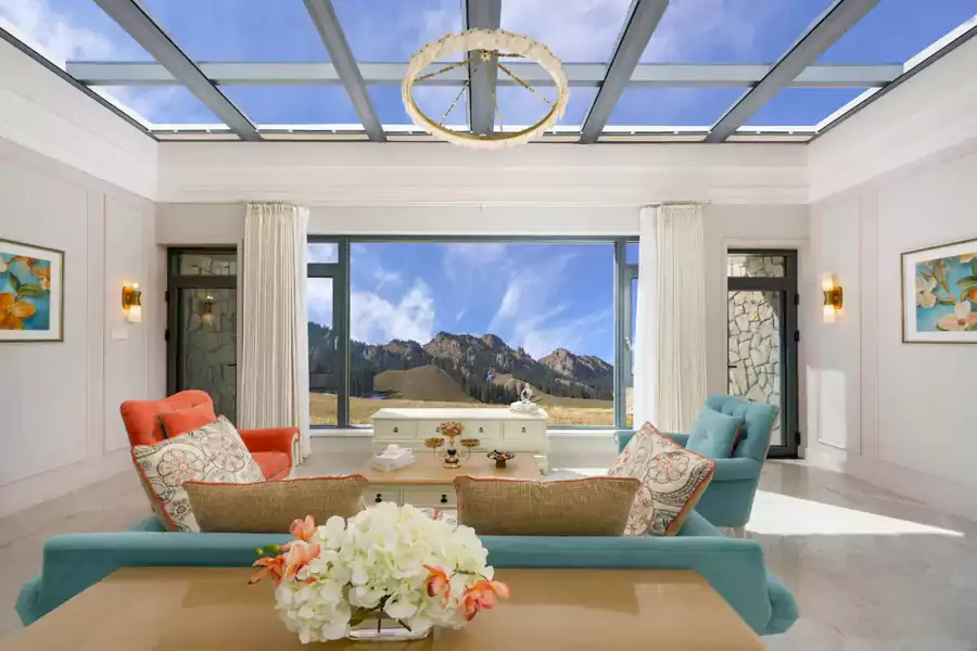 110㎡的云杉别墅双卧星空房