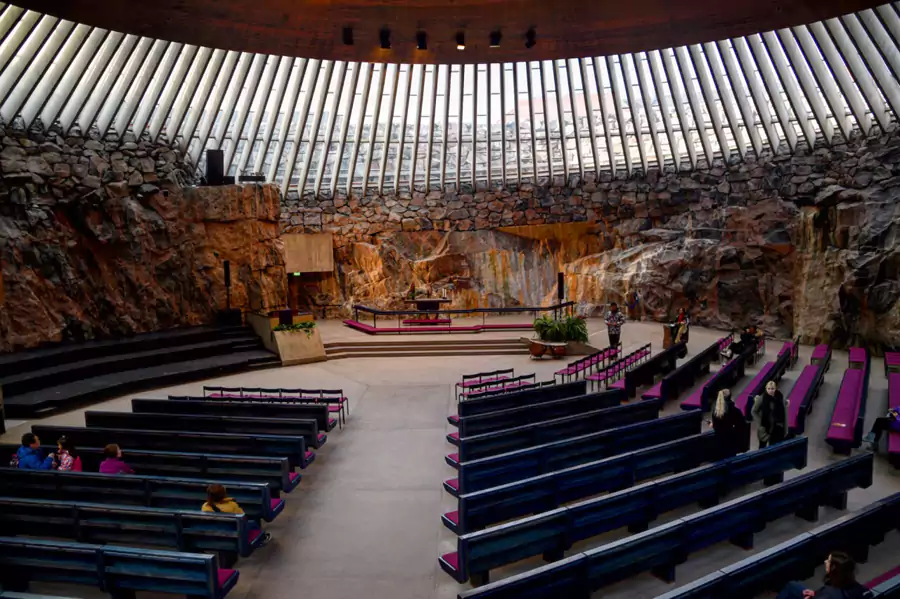 岩石教堂内部 岩石教堂内部