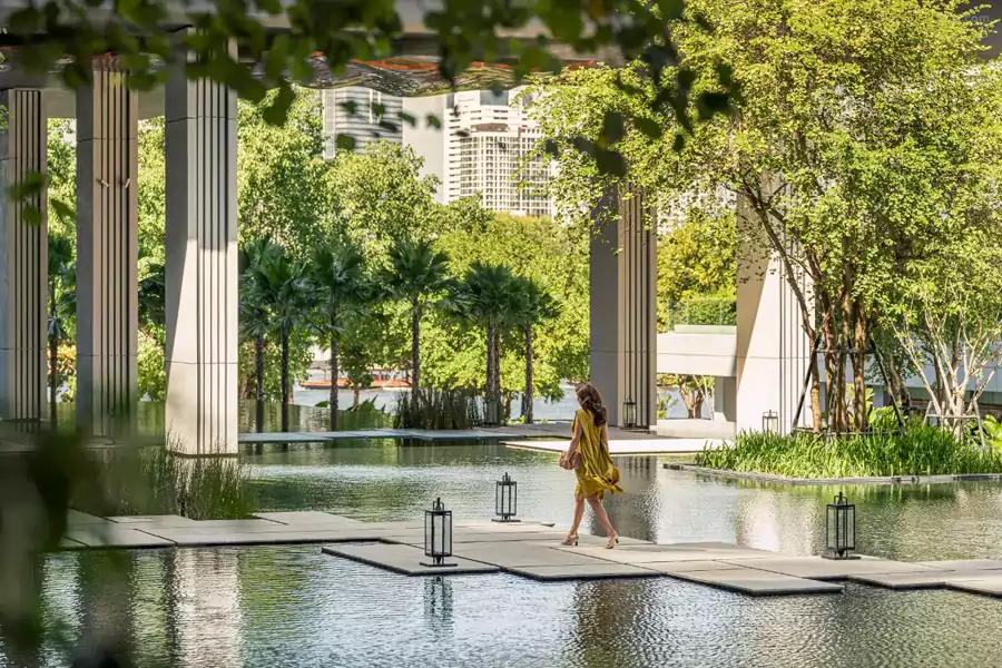 从踏入酒店的那一刻起,水便成了无处不在的主角 从踏入酒店的那一刻起,水便成了无处不在的主角