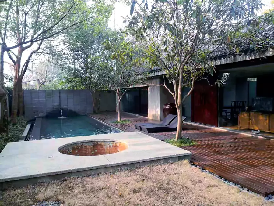 每一栋别墅都是一户一汤的配置 每一栋别墅都是一户一汤的配置