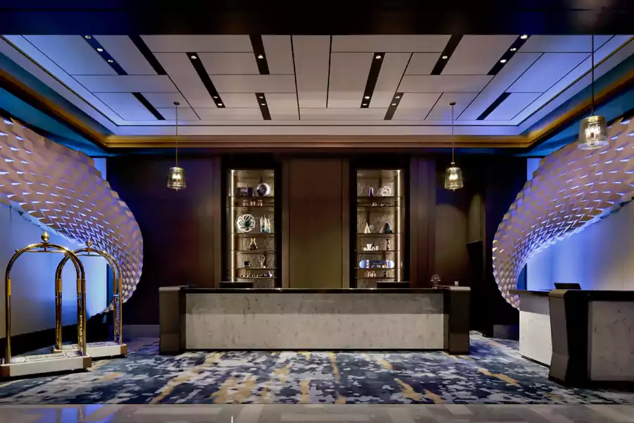 大堂以「东京浪潮(TOKYO WAVES)」为主题 大堂以「东京浪潮(TOKYO WAVES)」为主题