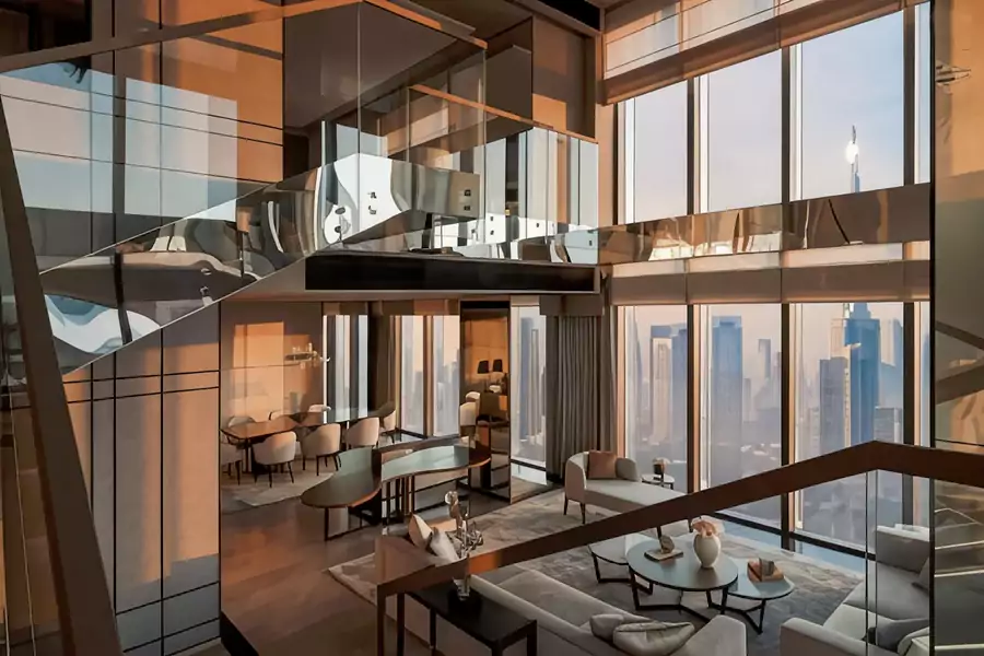 One&Only One Za'Abeel 酒店天生自带高空俯瞰的绝佳视野 One&Only One Za'Abeel 酒店天生自带高空俯瞰的绝佳视野