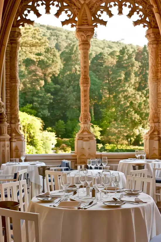 午后在花园里享用下午茶