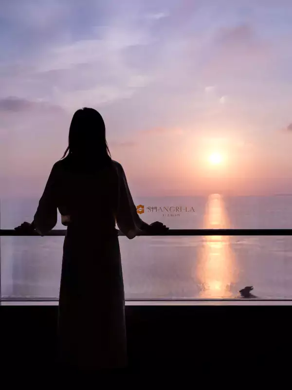 香格里拉酒店每天都能够迎接鹭岛的第一缕晨光