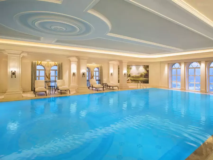 蓝色马赛克拼花精巧华丽 蓝色马赛克拼花精巧华丽