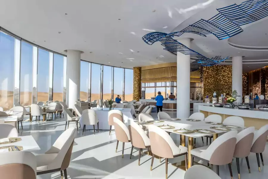 酒店 A、B 两区都有配套餐厅