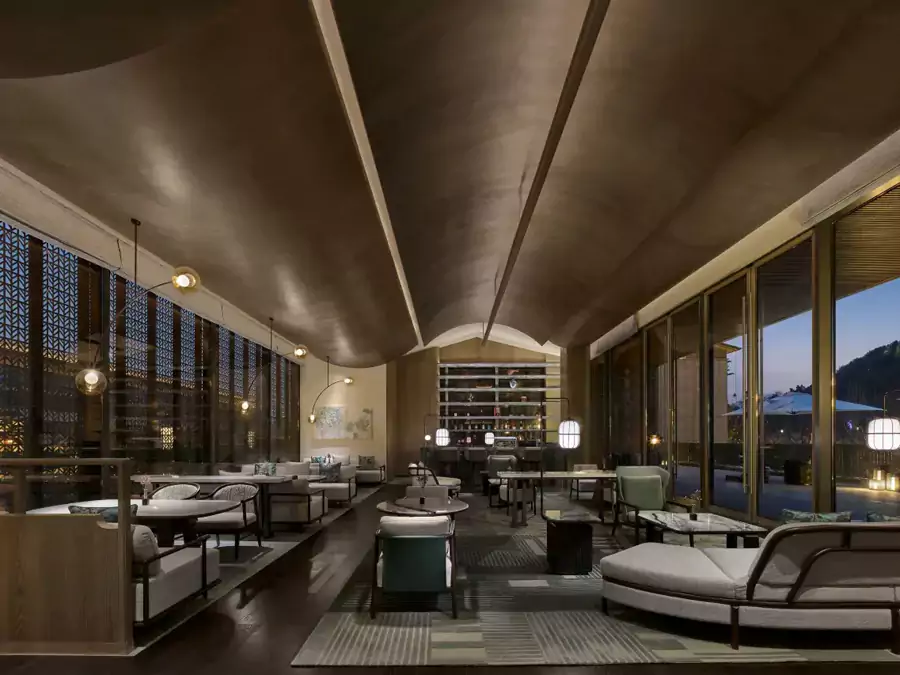 大堂吧的“船宴”设计就令人耳目一新 大堂吧的“船宴”设计就令人耳目一新